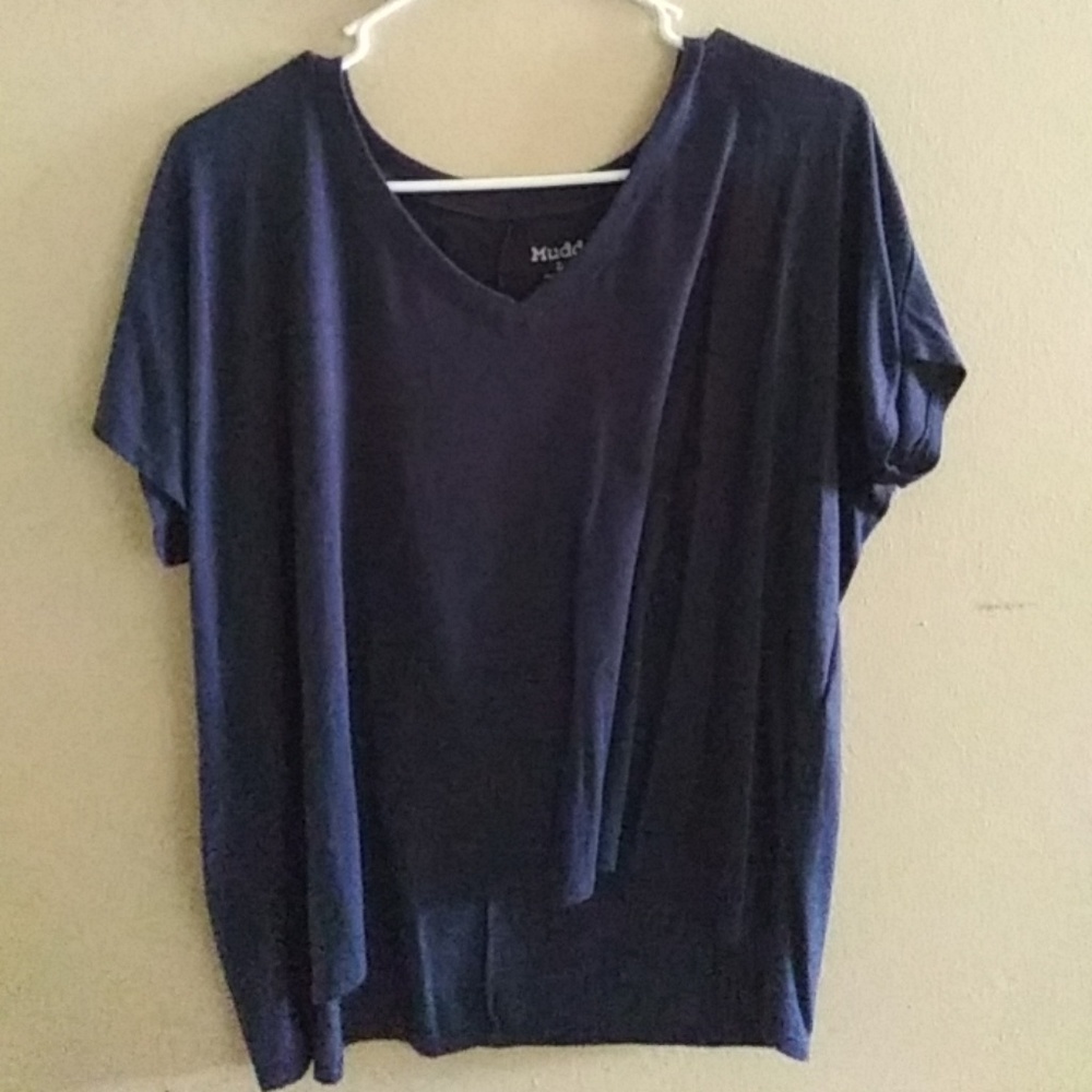Navy blue v-neck
